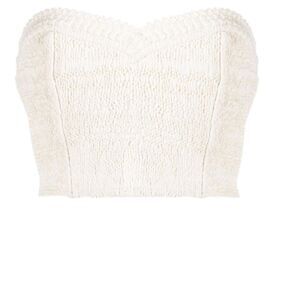 Sea NY Vienne Strapless Cropped Ruffled Top NWT size 10 $325